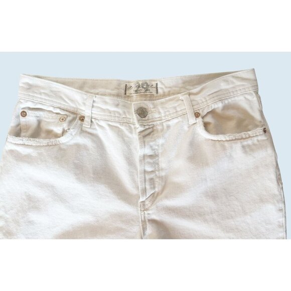 FREE PEOPLE / We the Free Maggie Mid Rise Straight Leg Busted Knee Jeans Sz 29 - Picture 3 of 7